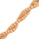 Coconut beads disc 4mm Honey peach